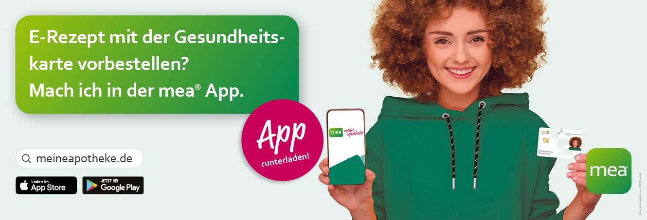 E-Rezept mit der Gesundheitskarte vorbestellen — mach ich in der mea App